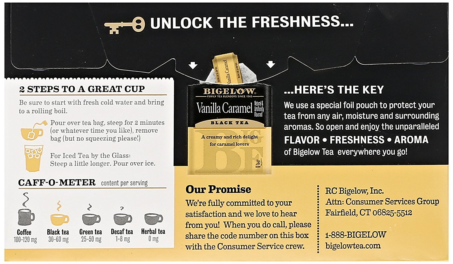 Bigelow Vanilla Caramel Black Tea (20 Teabags) N6 free image download