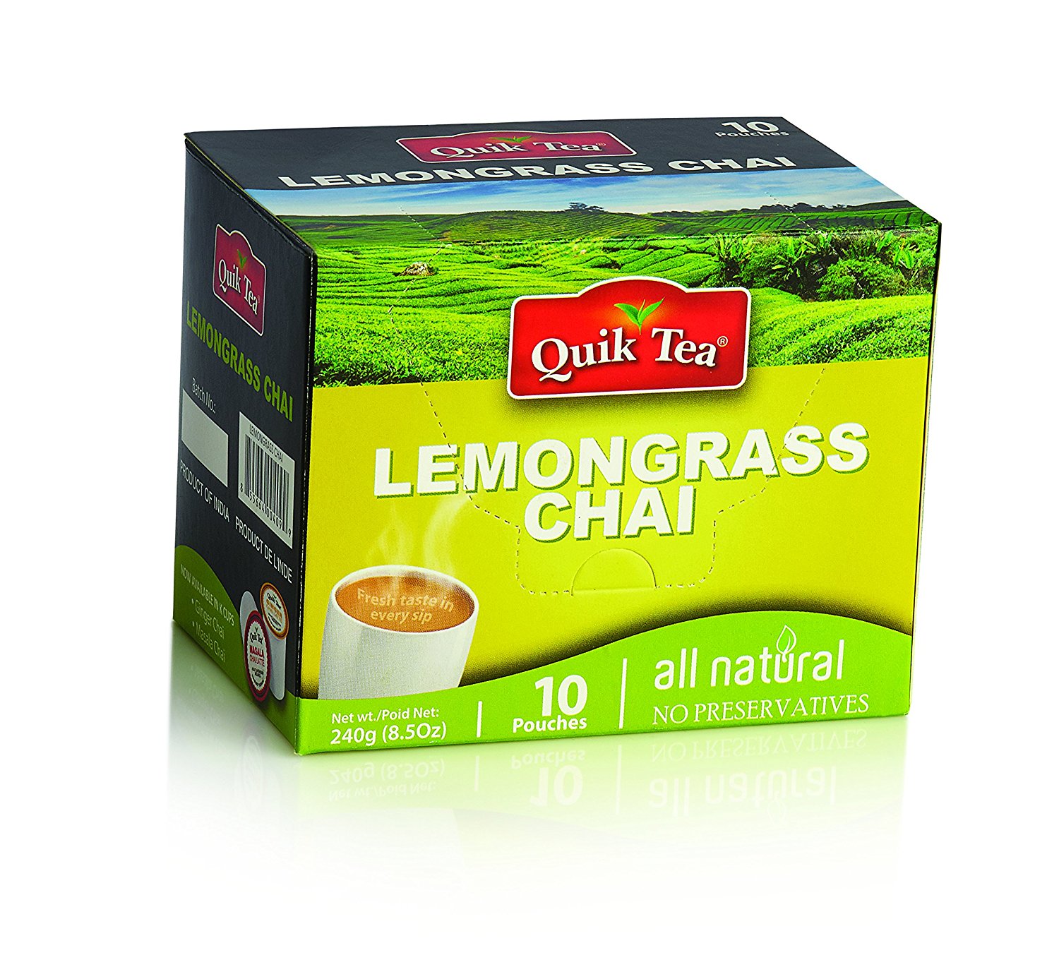 Chai Tea Latte Cardamom Spiced Tea 40 Latte Tea Pouches By QuikTea N2