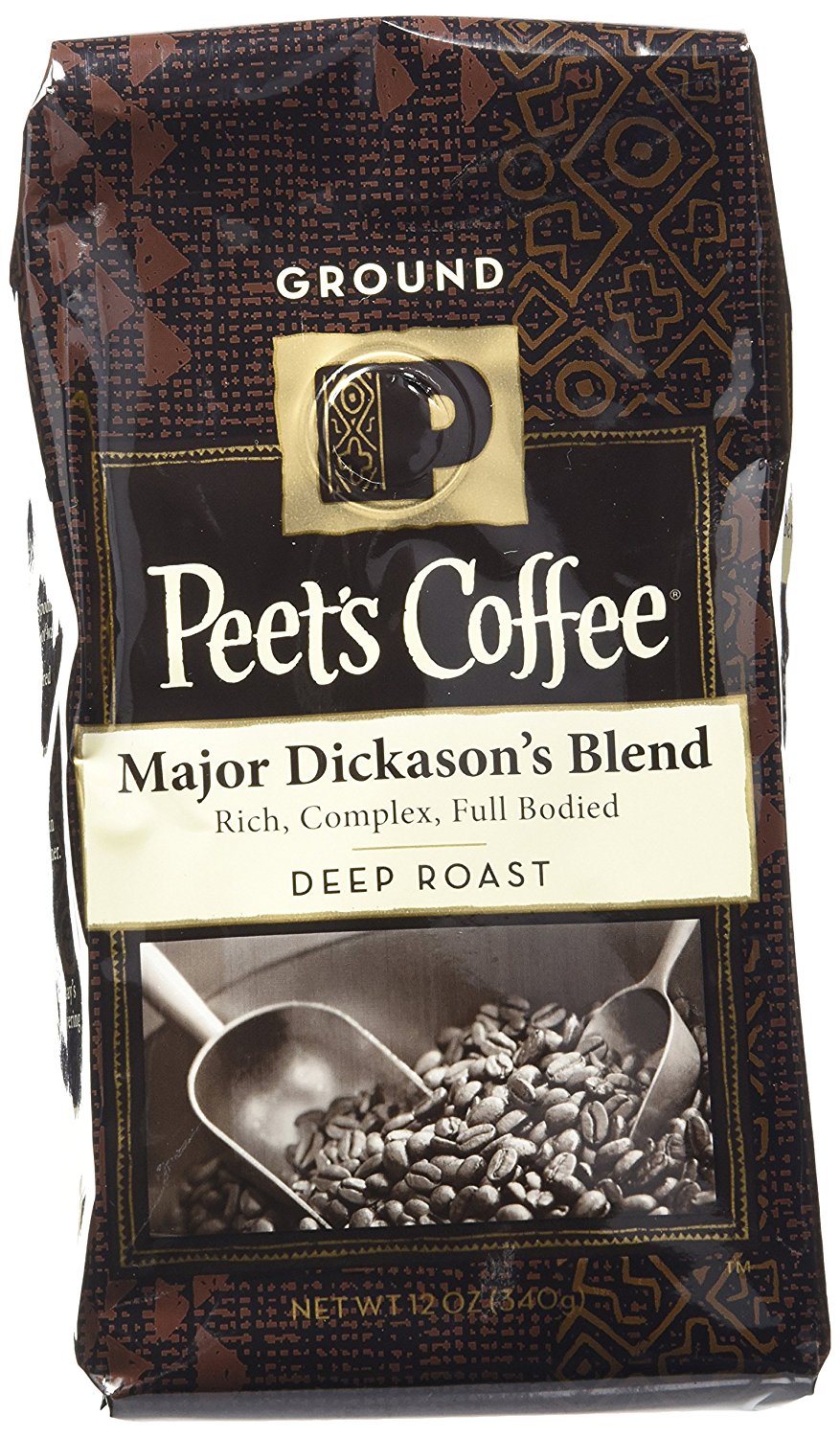 Peet's Coffee Major Dickason's Ground Coffee (Dark), 12 oz free image