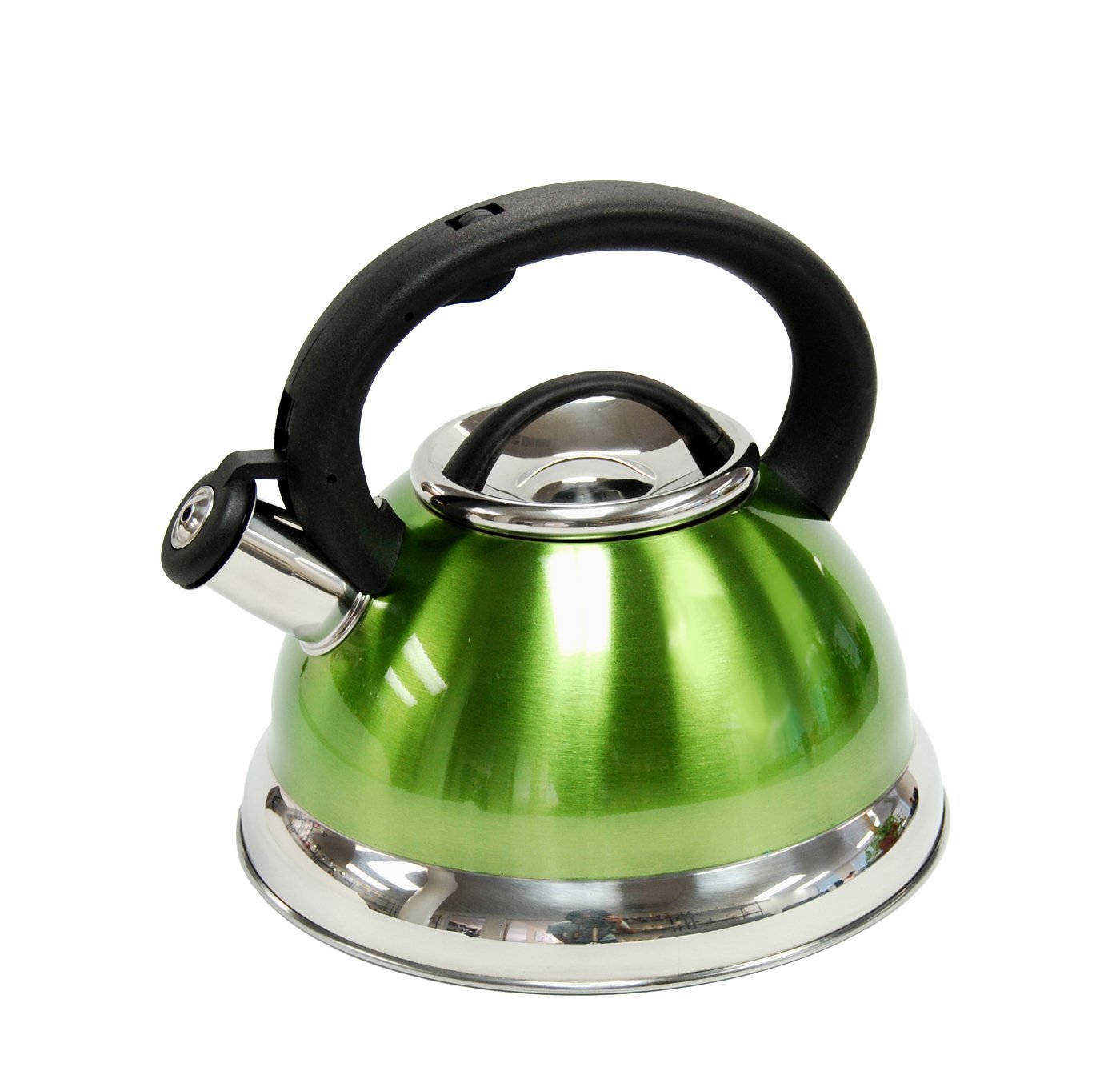 Creative Home Alexa Stainless Steel Whistling Tea Kettle, Purple, 3.0