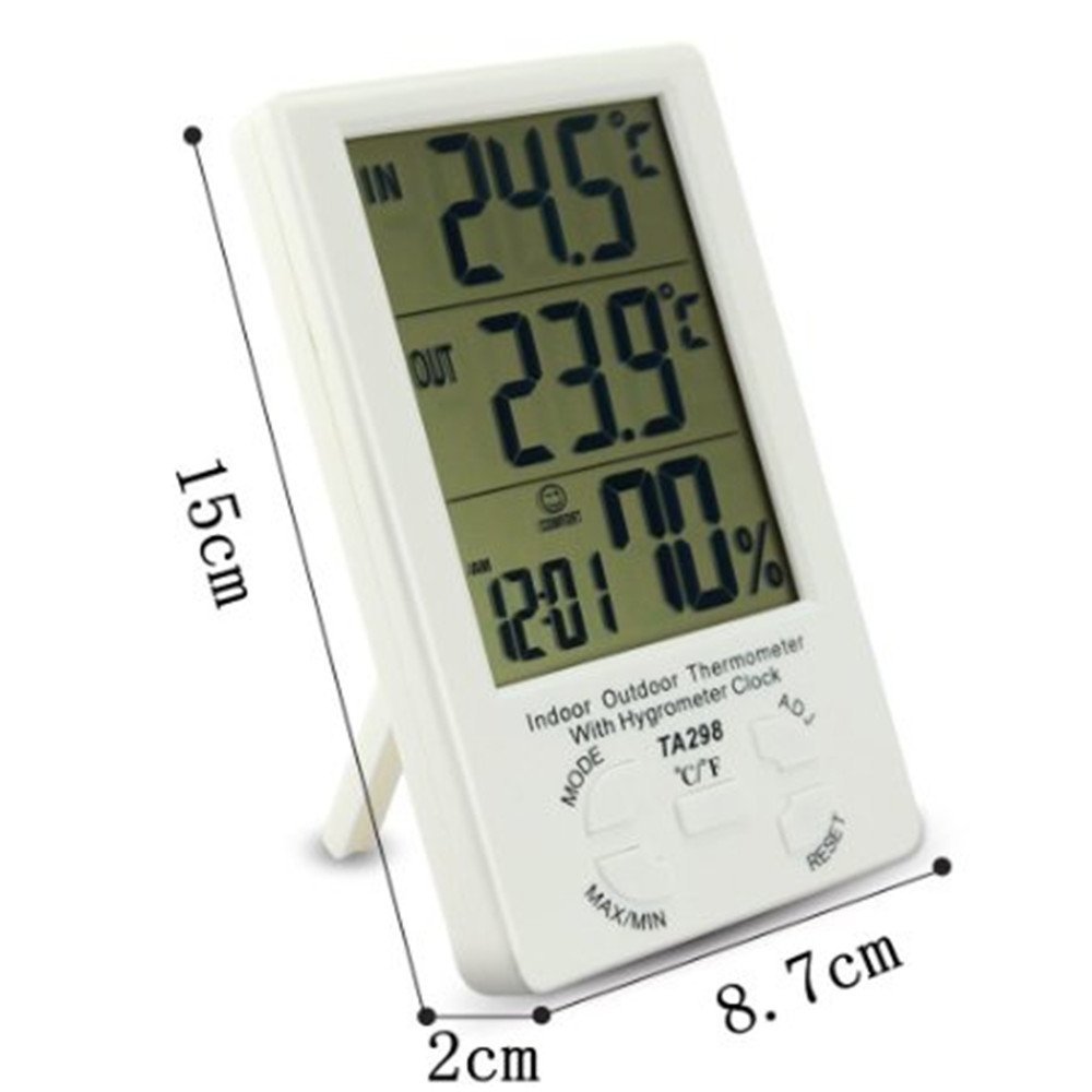LingsFire Digital LCD Indoor/Outdoor Thermometer Humidity Hygrometer