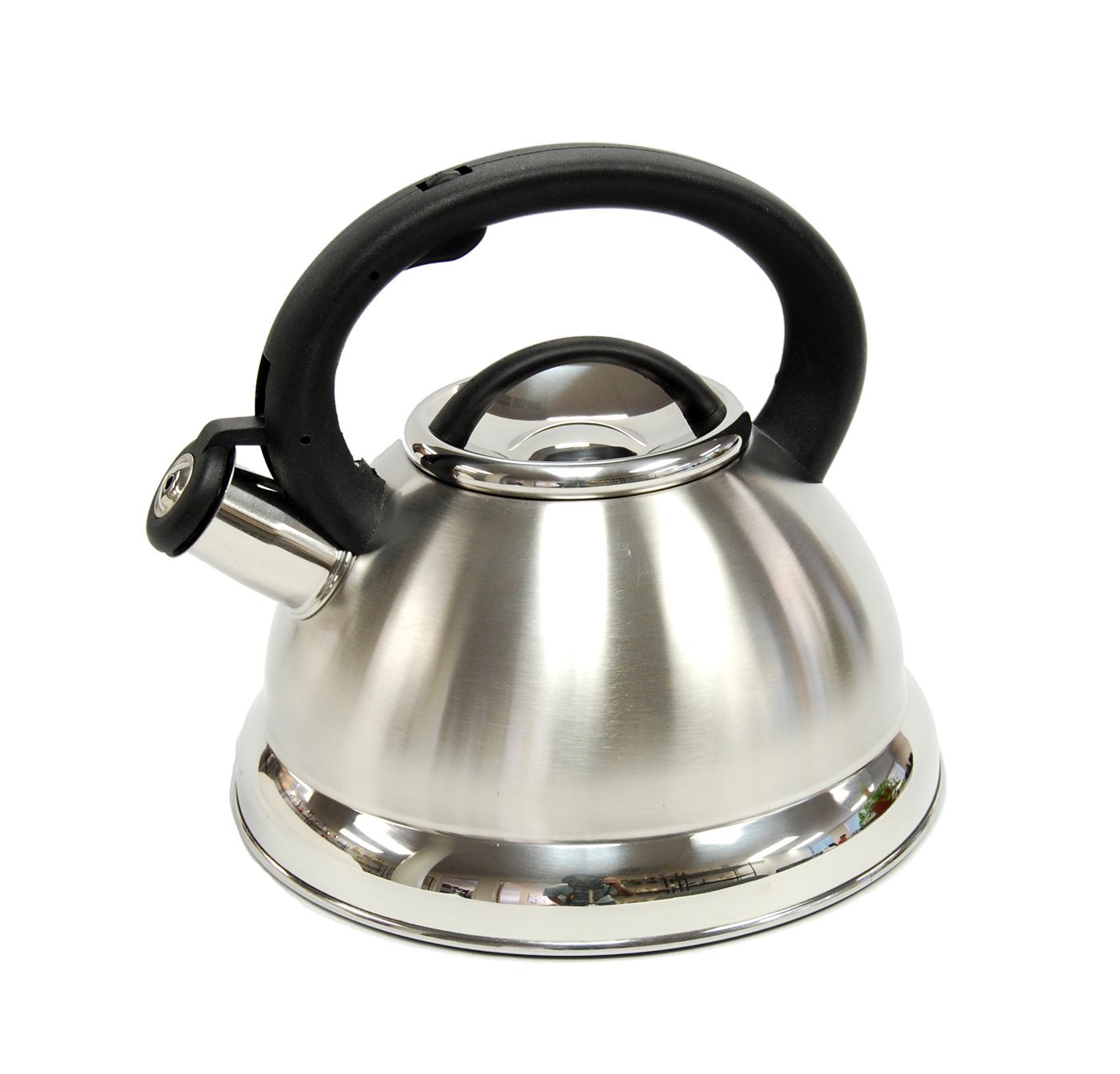 Creative Home Alexa Stainless Steel Whistling Tea Kettle, Purple, 3.0