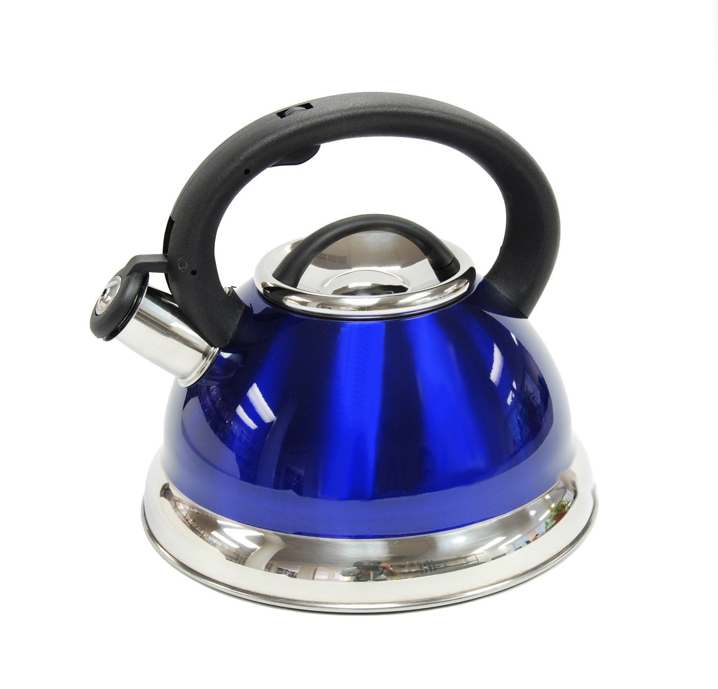 Creative Home Alexa Stainless Steel Whistling Tea Kettle, Purple, 3.0