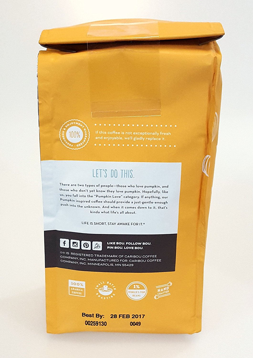 Caribou Coffee Pumpkin Love Ground Coffee 2 11oz Bags free image download