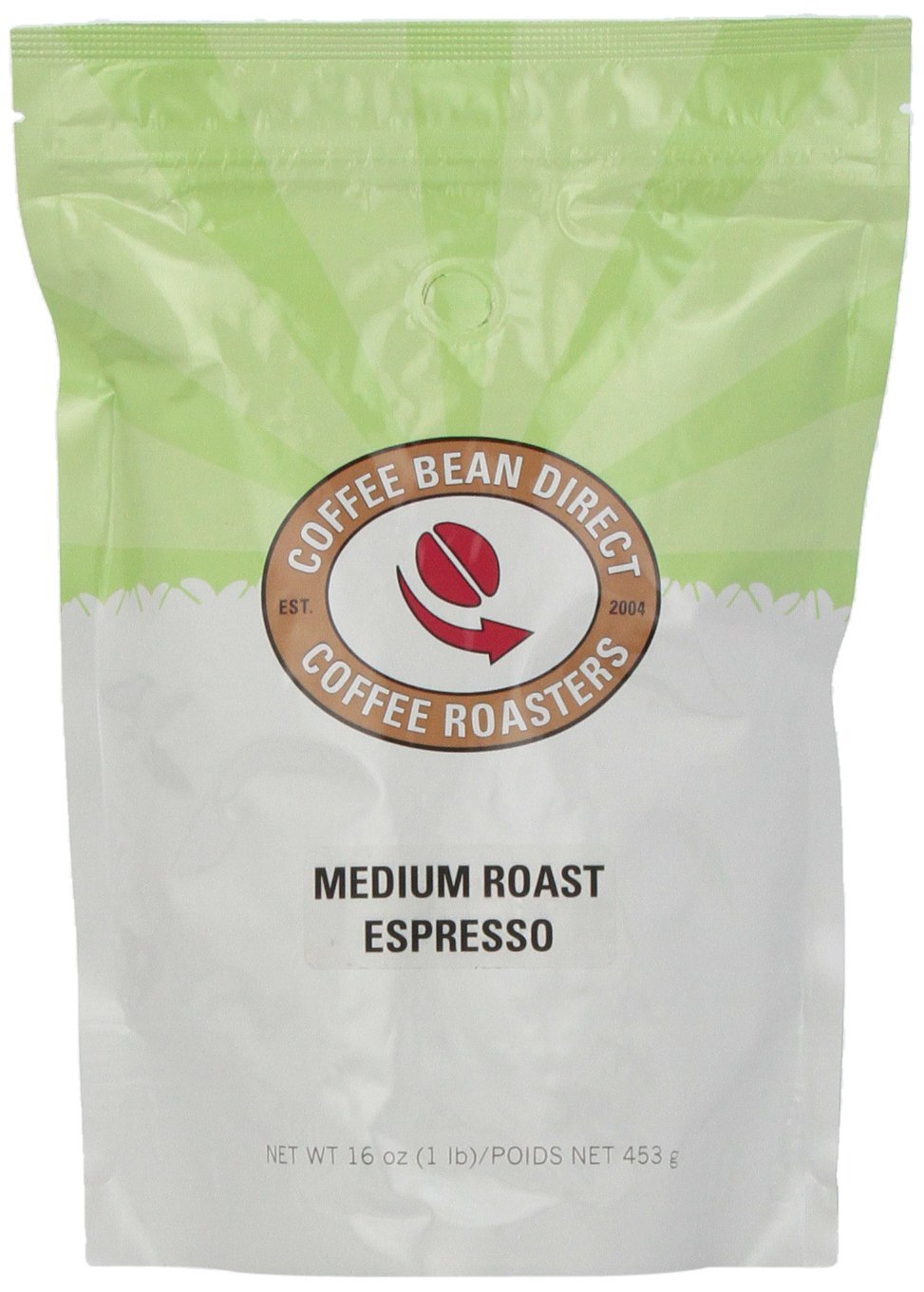 Coffee Bean Direct Italian Roast Espresso, Whole Bean Coffee, 16Ounce