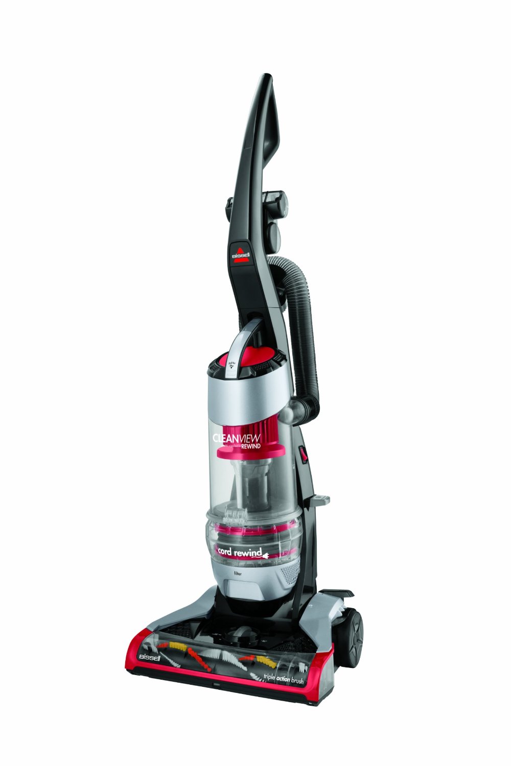 BISSELL CleanView Plus Rewind Bagless Upright Vacuum with Triple Action Brush, 1332 Corded