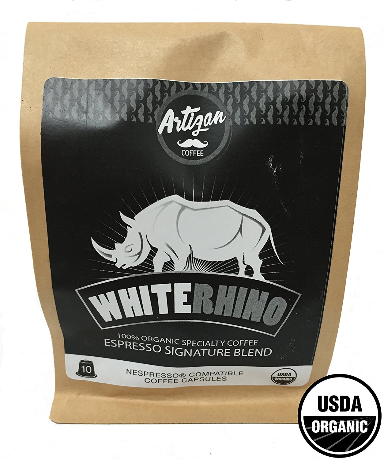 100 USDA Certified Organic Coffee Nespresso Compatible Capsules