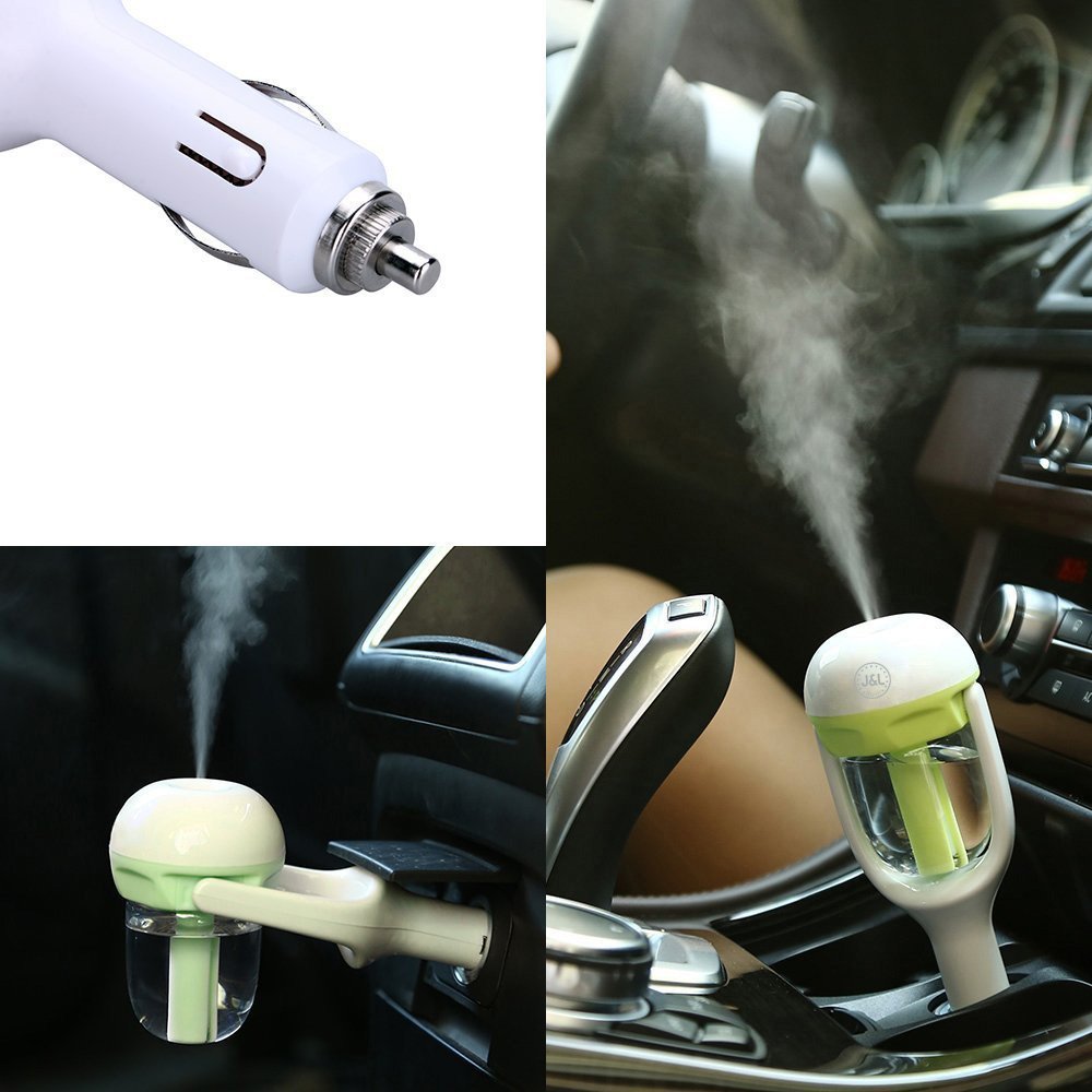 Travel Size Mini Car Humidifier Diffuser Essential Oil Ultrasonic Aroma