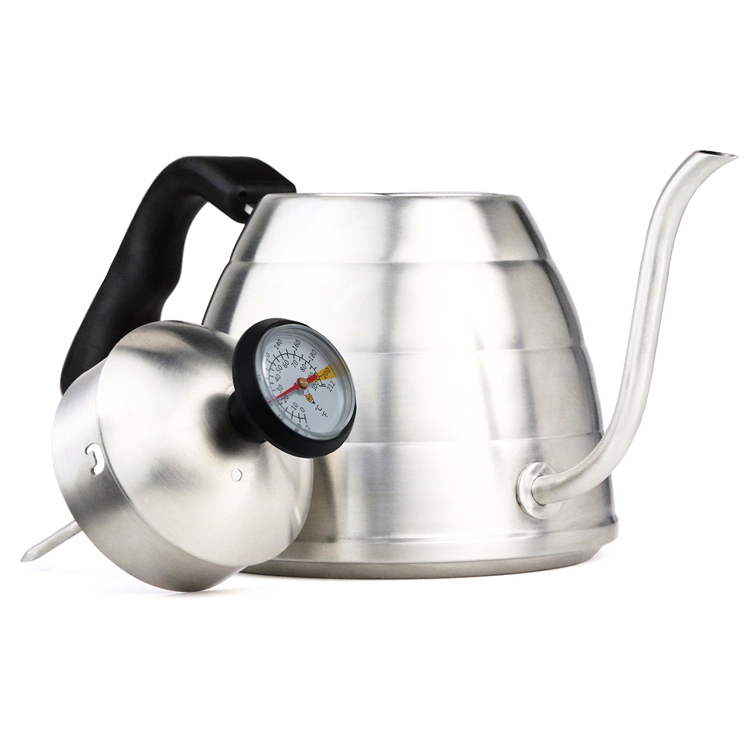 Chef's Medal 304 Stainless Steel Pour Over Coffee and Tea Kettle with