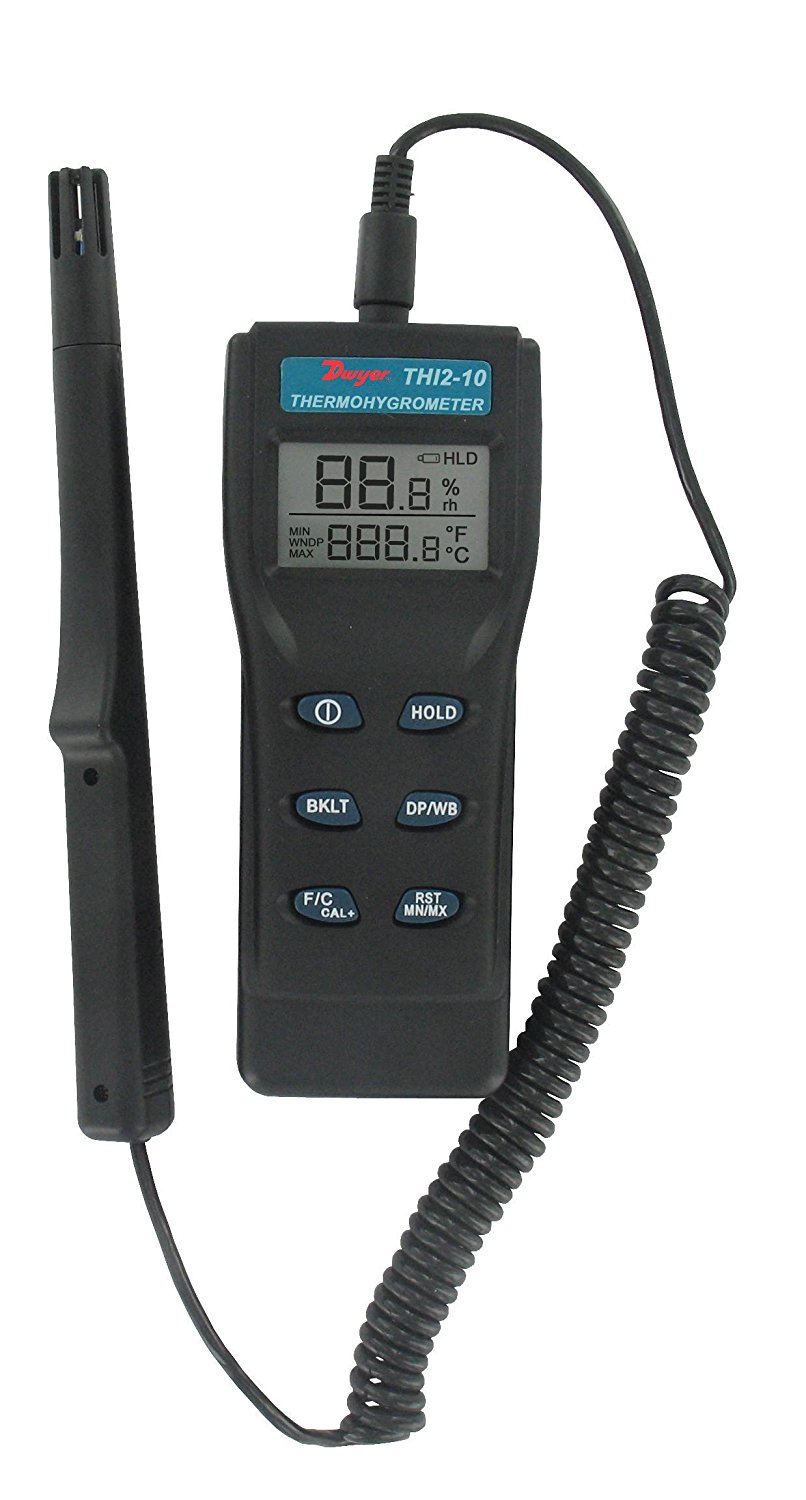 Dwyer Digital ThermoHygrometer, THI210, w/ Remote Probe free image download