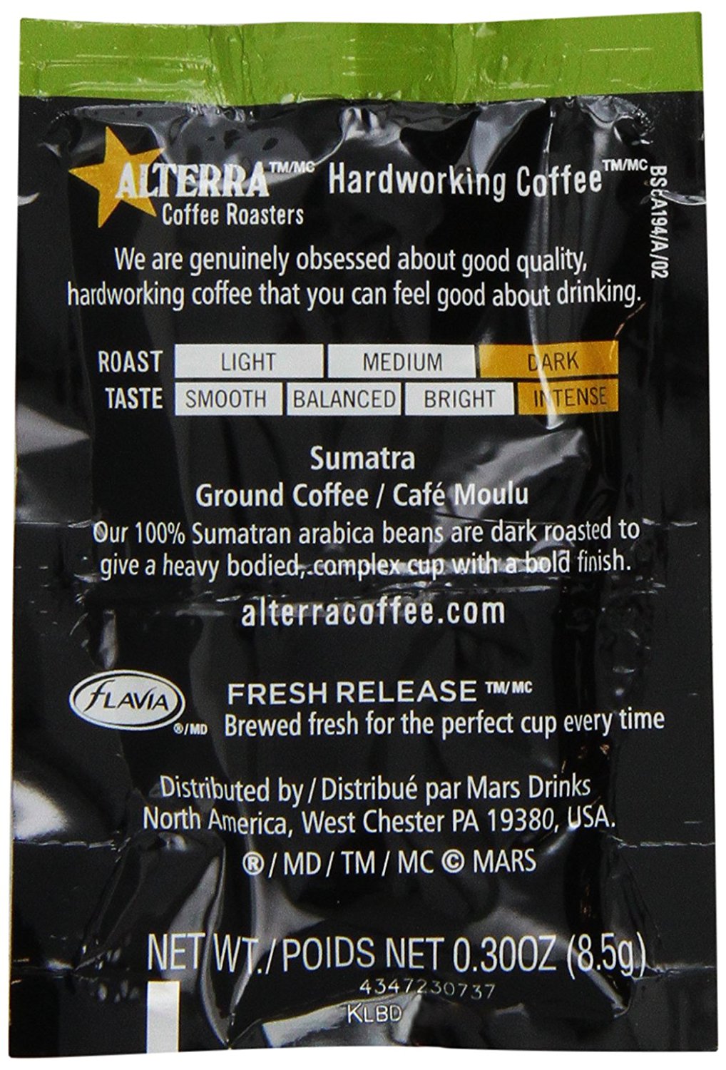 FLAVIA ALTERRA Coffee, Sumatra, 20Count Fresh Packs (Pack of 5) free