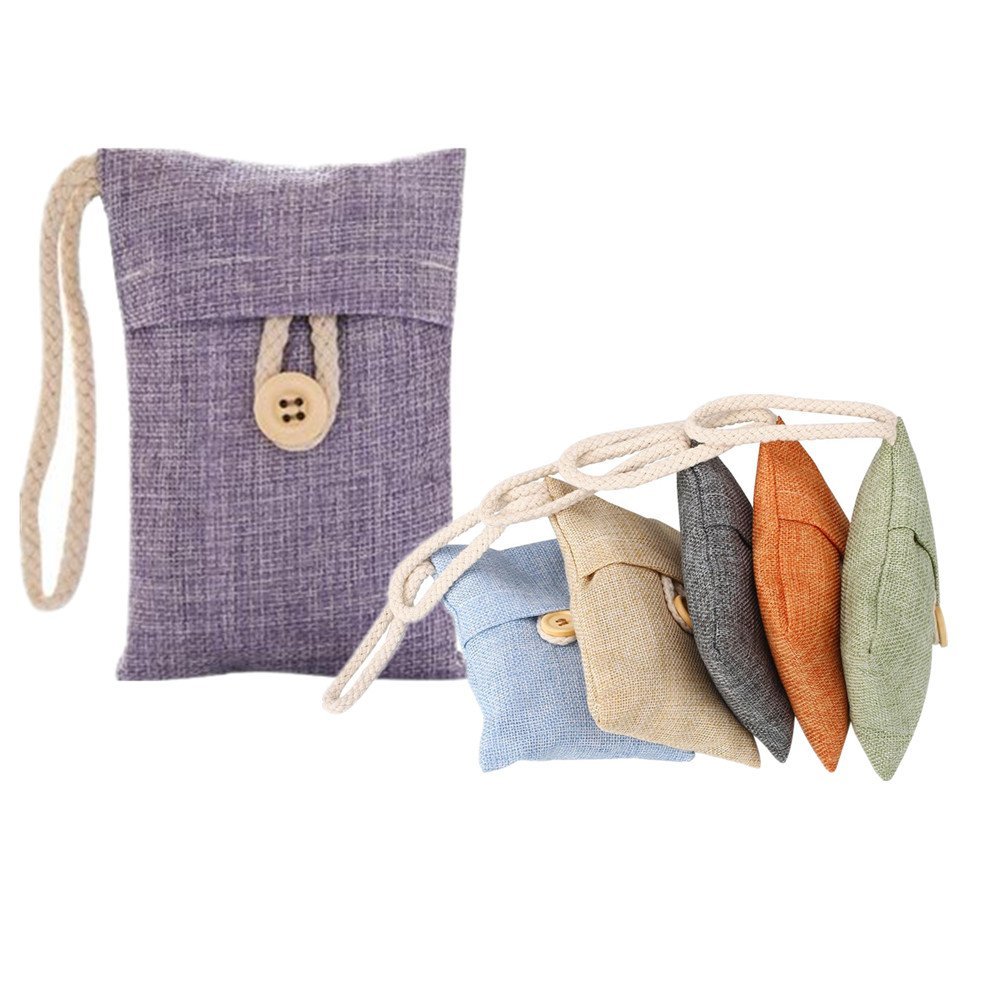 Soledi Natural Air Purifying Bamboo Charcoal Deodorizer Bag Portable
