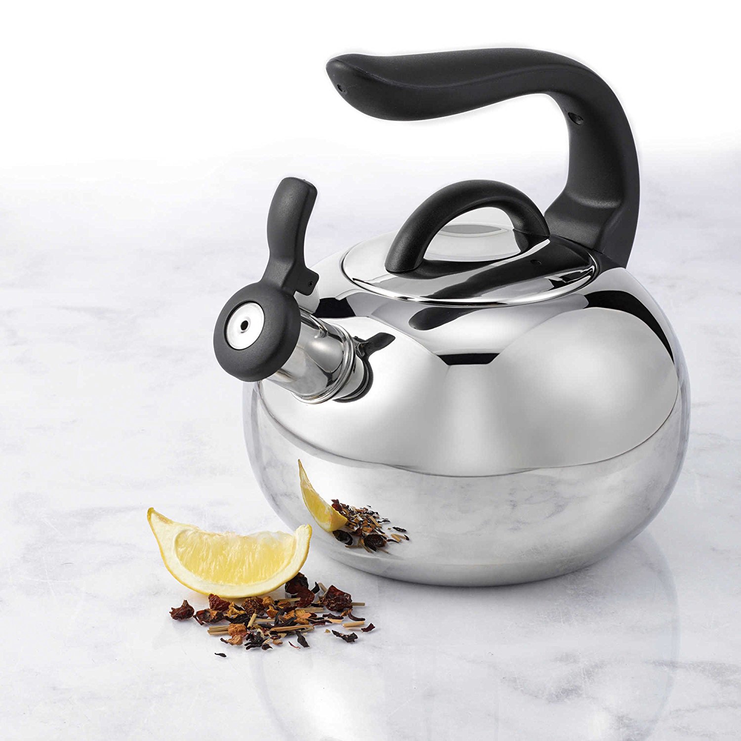 Robinson Oneida 2 qt. Stainless Steel Whistling Tea Kettle free image