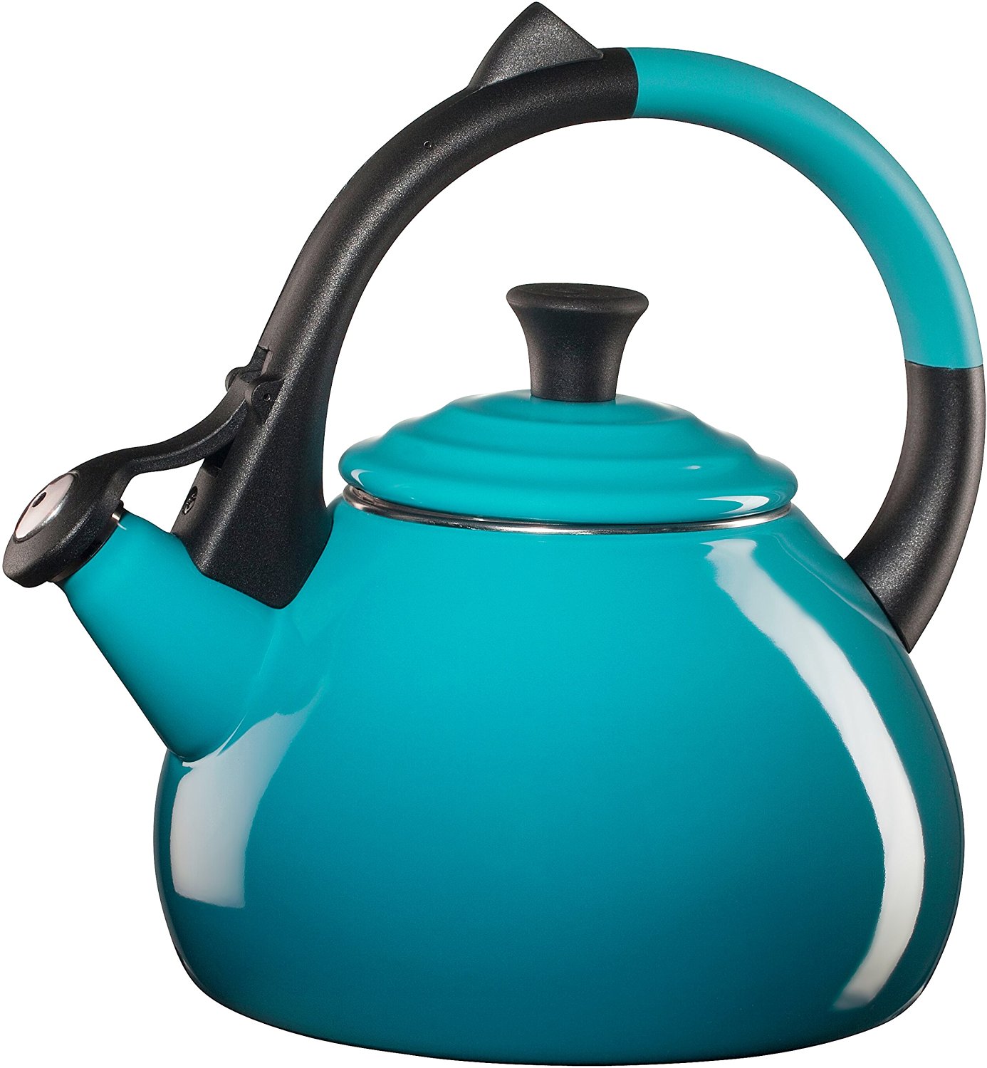 Le Creuset Enameled Steel 1.6 Quart Oolong Tea Kettle, Caribbean free image download