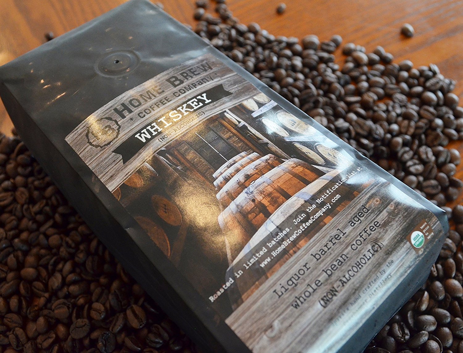 Whiskey Coffee Specialty Coffee aged in Whiskey Barrels Home Brew