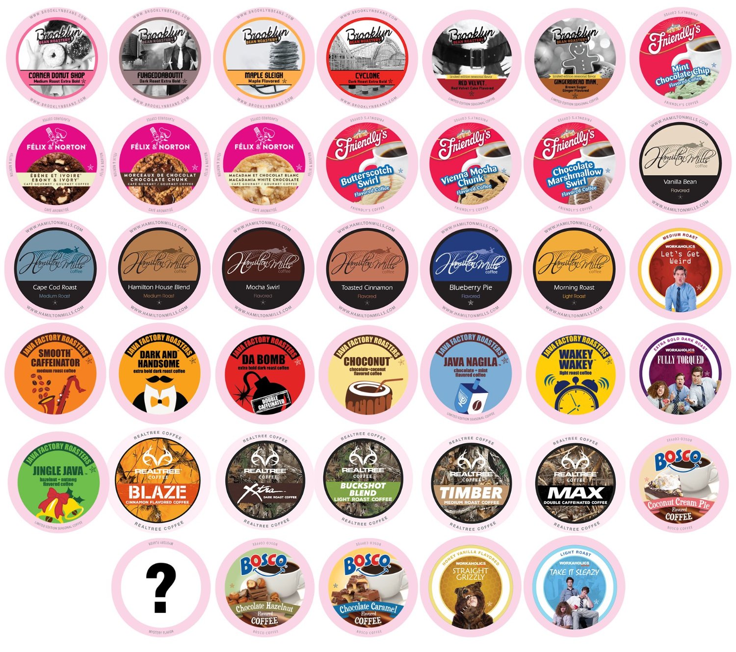 Two Rivers Flavored Sampler Pack SingleCup Coffee for Keurig KCup