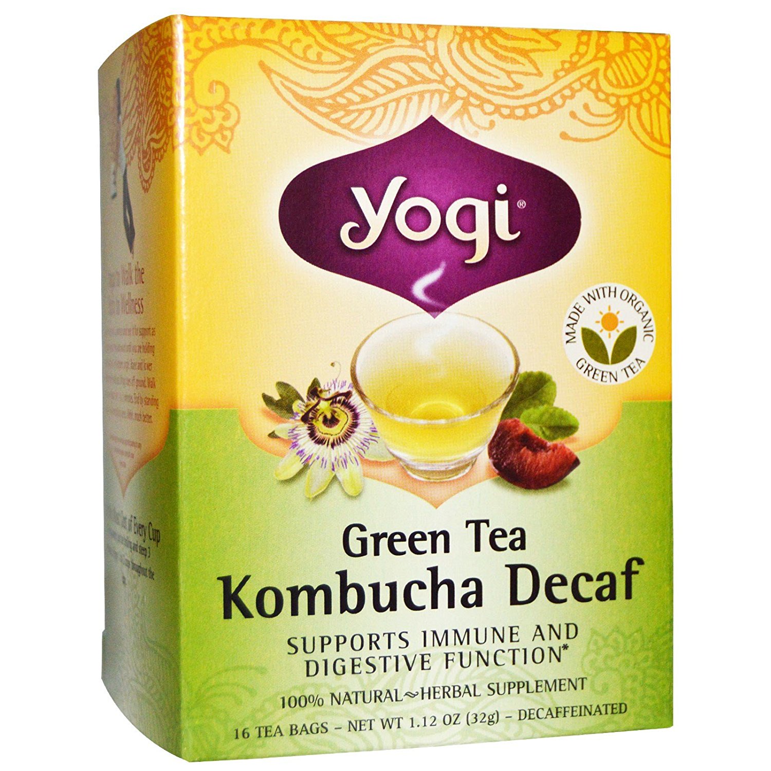 Yogi Tea Green & Kombucha Decaf, 16 ct free image download