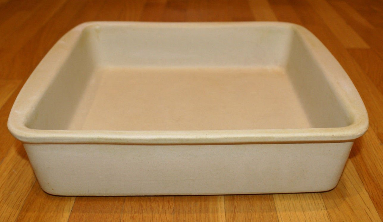 The Pampered Chef 9" Square Baker Stoneware Pan N2 free image download