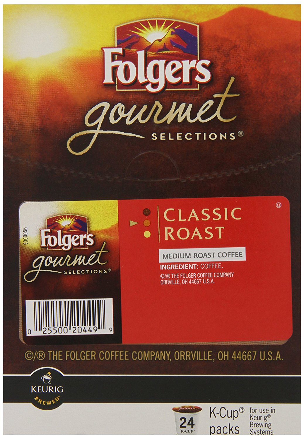 Folgers Classic Roast KCup Packs 12Count (Pack of 6) N7 free image