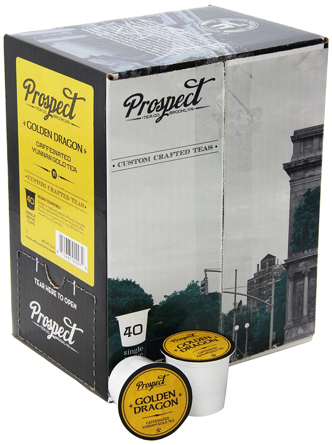 Prospect Tea Variety Pack Single Cup Tea for Keurig Brewers, 40 Count