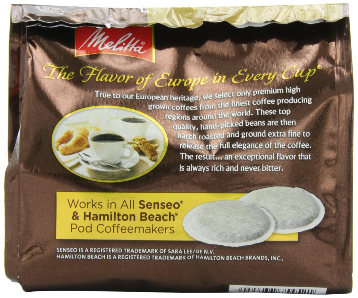 Melitta Coffee Pods for Senseo and Hamilton Beach Pod Brewers, Medium