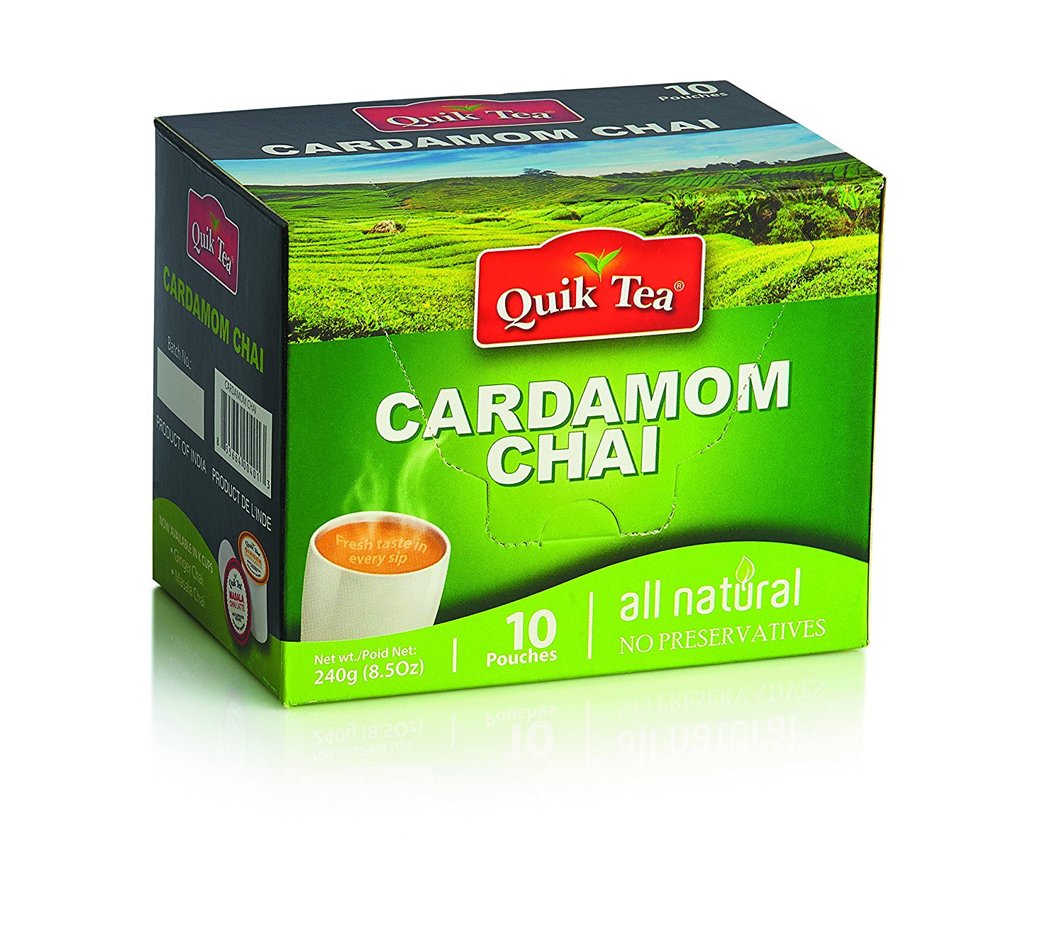 Chai Tea Latte Cardamom Spiced Tea 40 Latte Tea Pouches By QuikTea N8