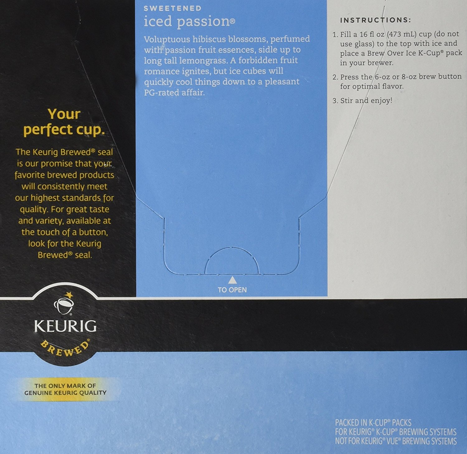 Keurig Tazo Sweetened Iced Passion Tea Kcup 16 Ct free image download