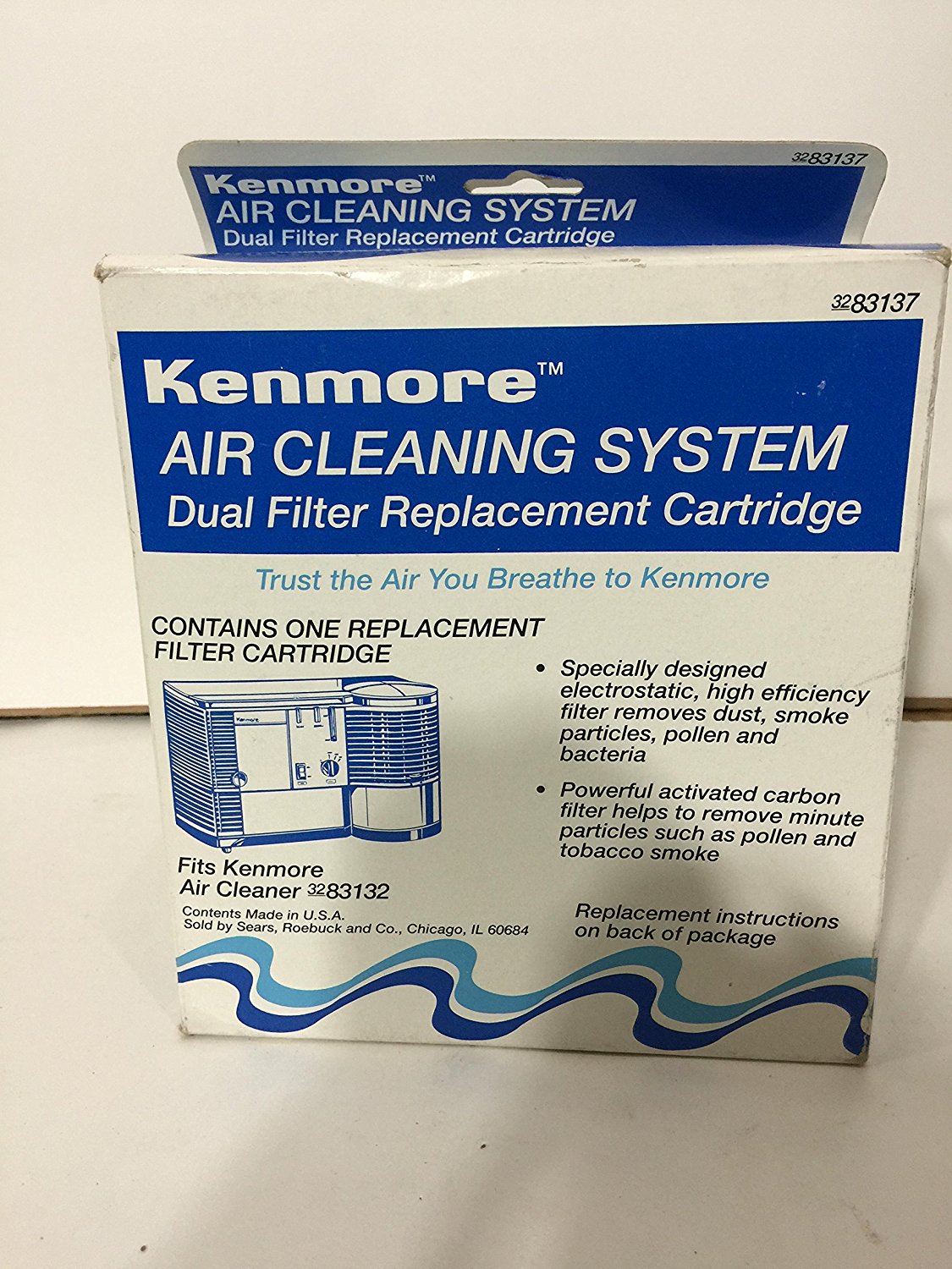 KenmoreAir Cleaning System 32 83137 Dual Filter Replacement Cartridge Made in the USA free