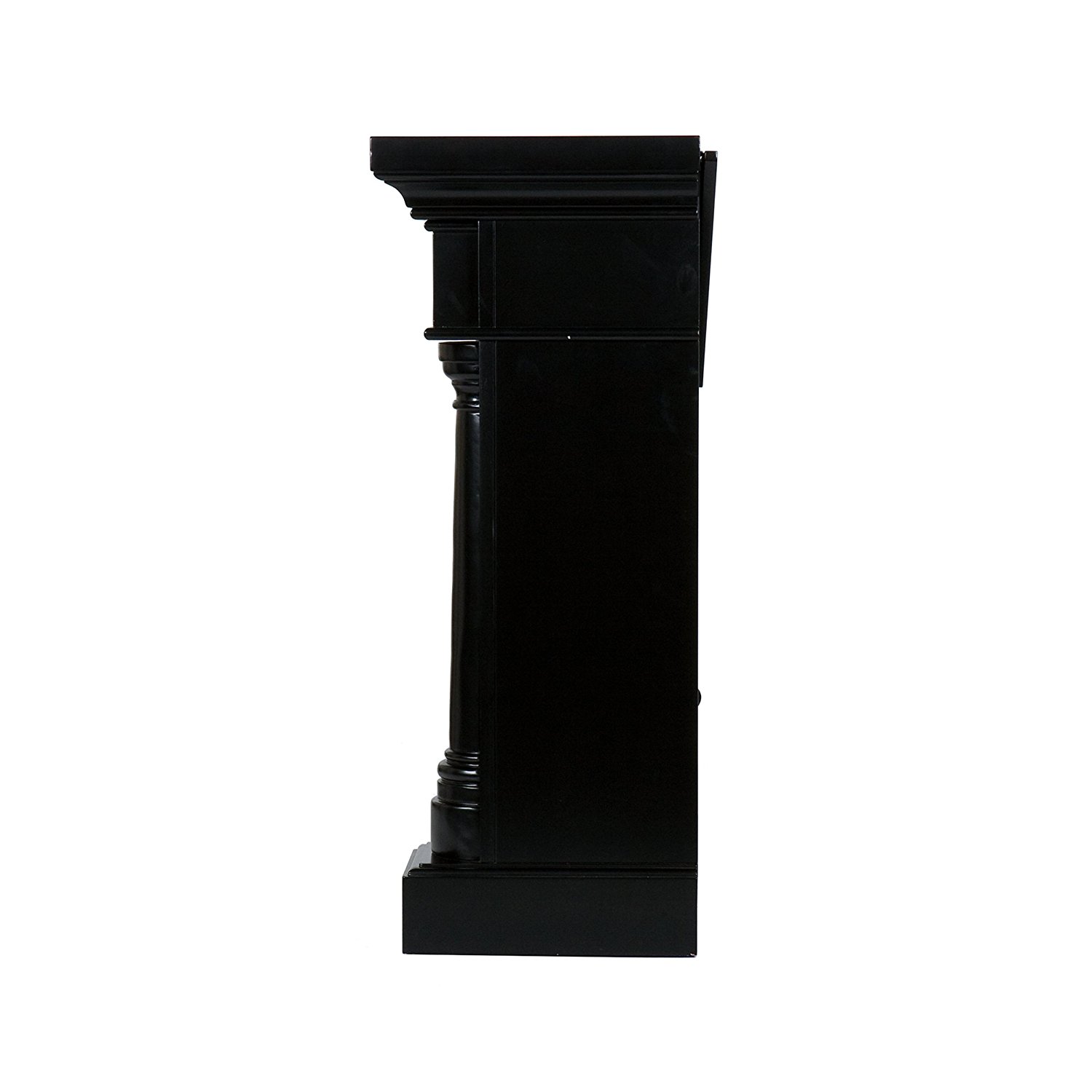 SEI Carrington Convertible Electric Fireplace, Slate/ Black N3 free