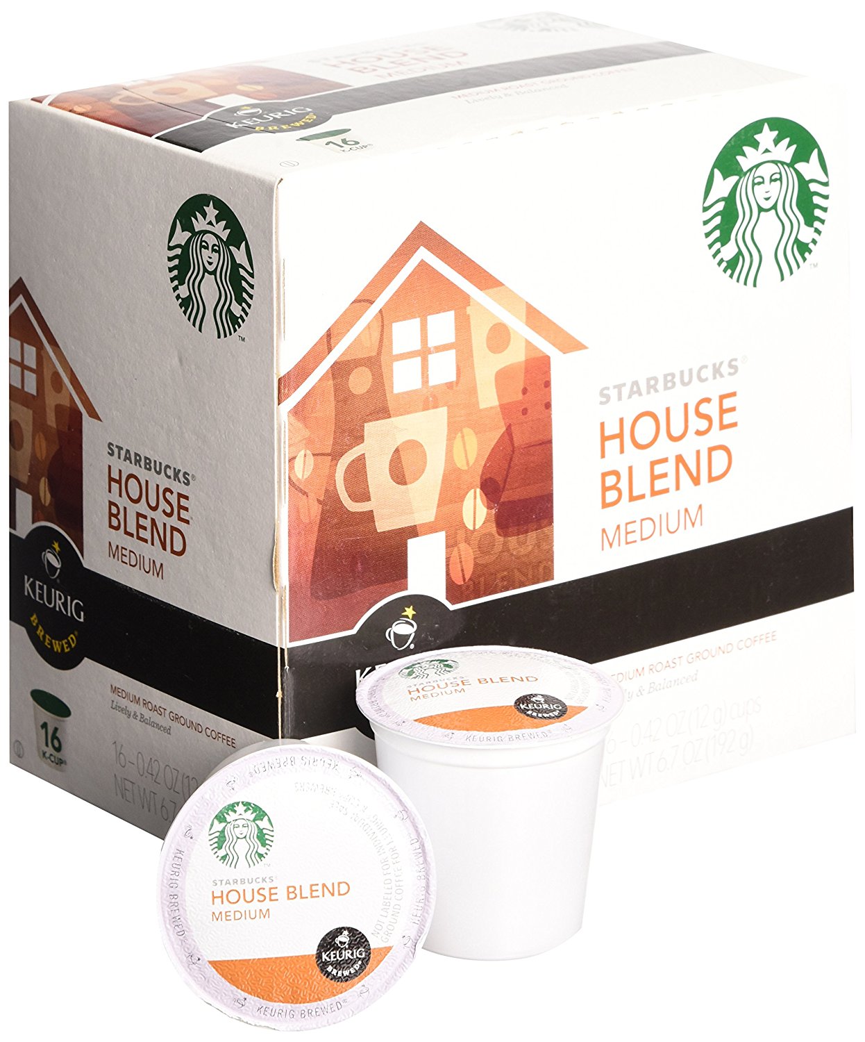 Starbucks House Blend, KCup for Keurig Brewers, 54 Count N2 free image