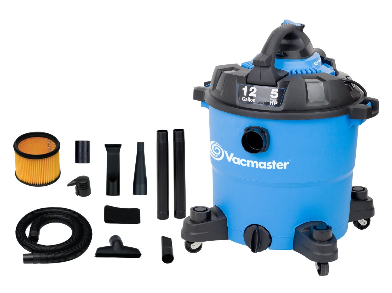 Vacmaster 12 Gallon, 5 Peak HP, Wet/Dry Vacuum with Detachable Blower