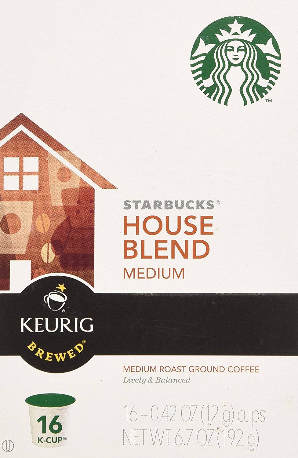 Starbucks House Blend, KCup for Keurig Brewers, 54 Count N7 free image
