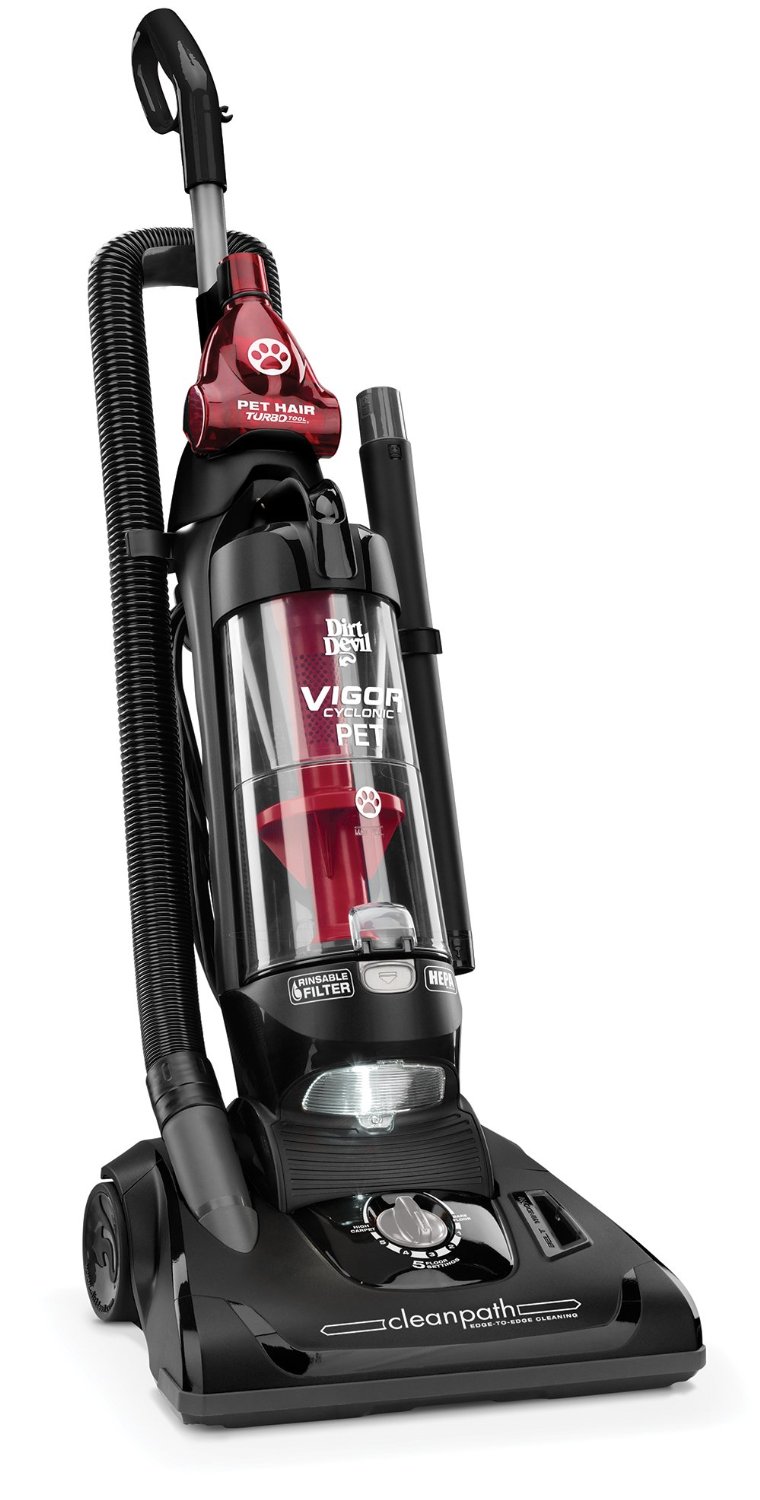 Dirt Devil Vigor Cyclonic Pet Bagless Upright Vacuum, UD70222 Corded