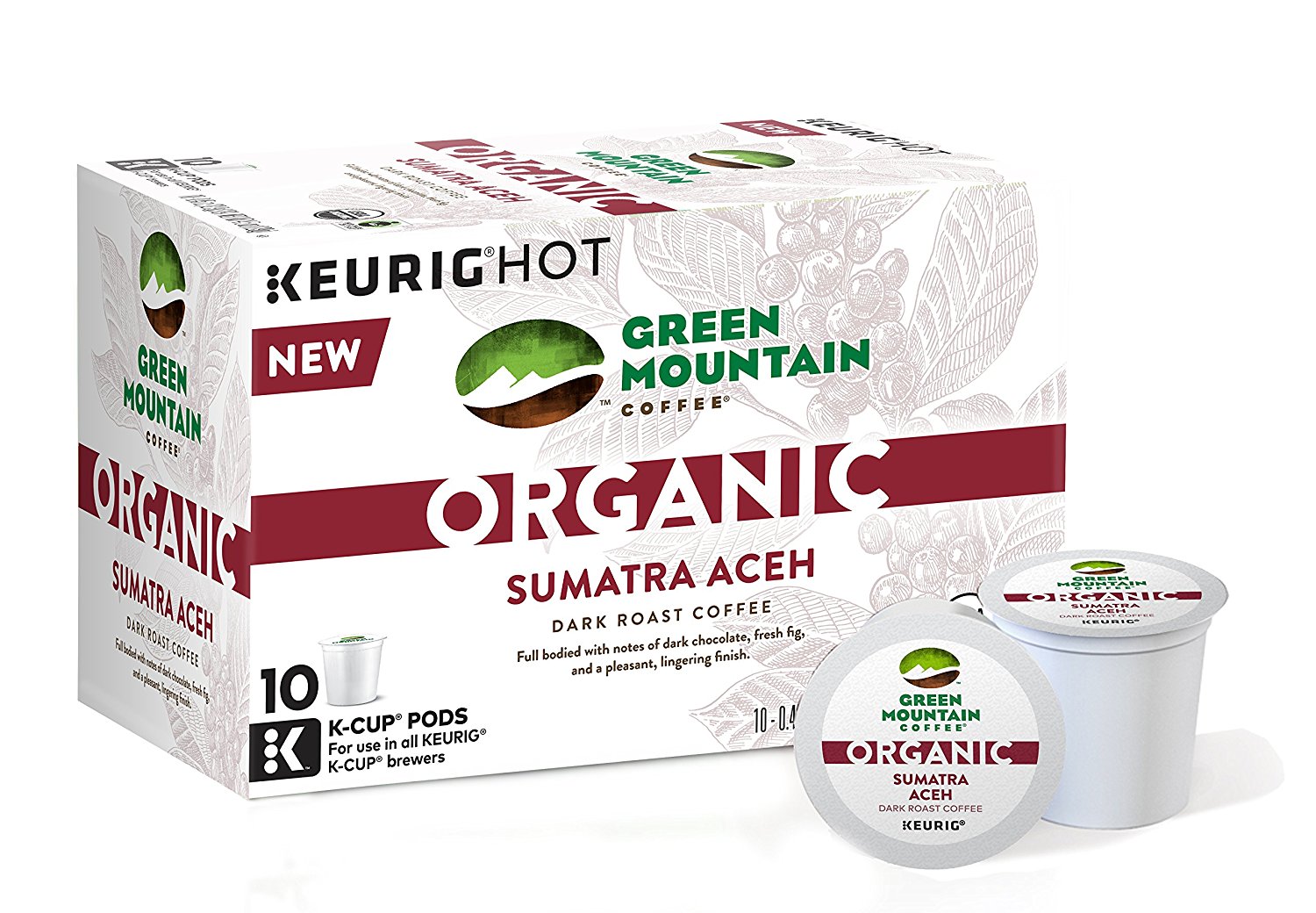 Green Mountain Organic Coffee Kcups 30 Pack(3 10 Packs) (Ethiopia