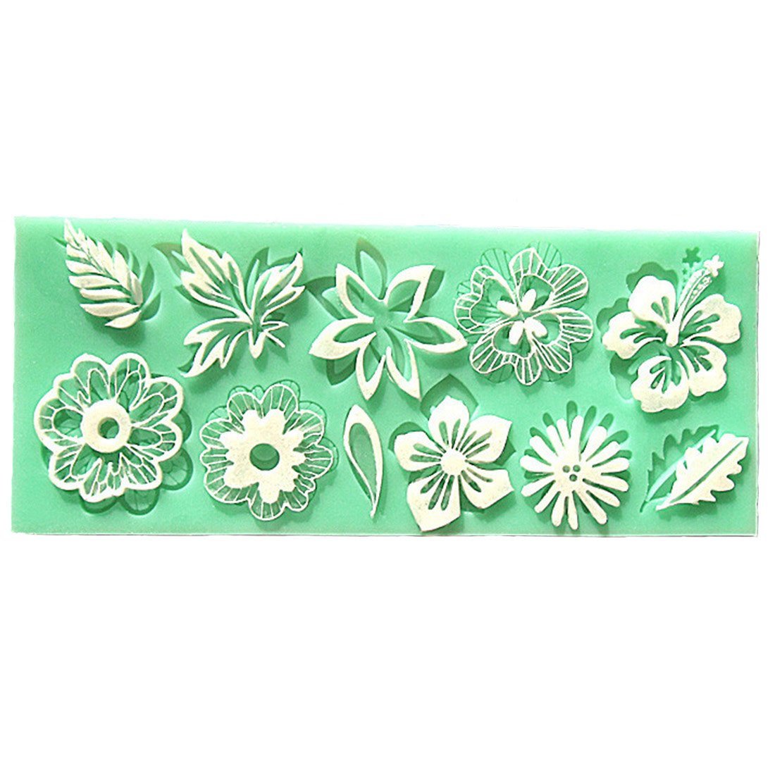 Yunko Lace Mold Silicone Flower Leaf Embossing Lace Fondant Mould Cake