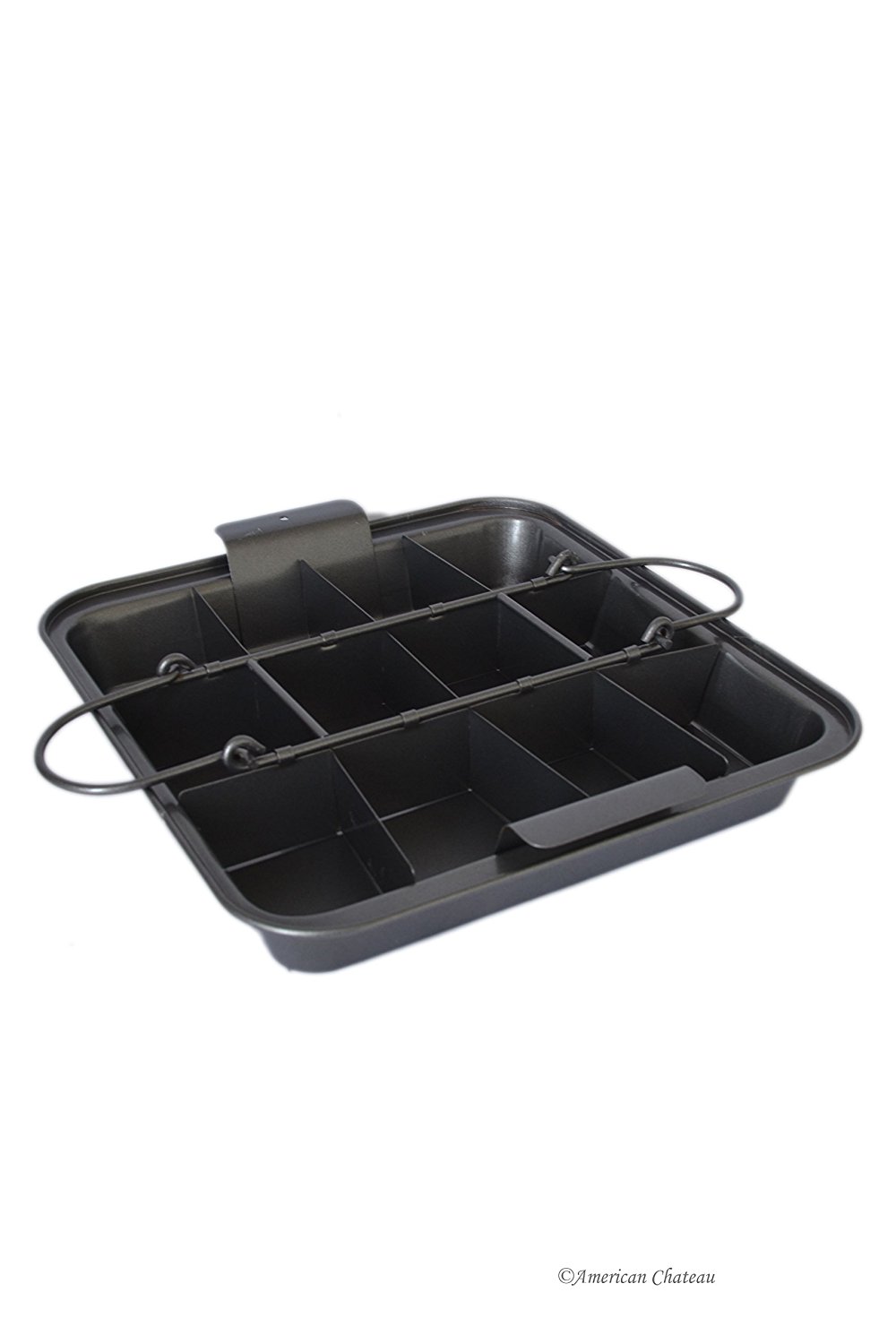 11" NonStick Lasagna Plus Metal Baking Cooking Pan Tray Cuts to 12 Pieces free image download