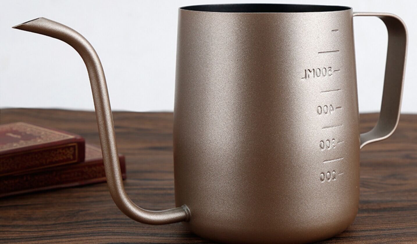 SMKF Hanging Ears Hand Blunt Stainless Steel Pour Over Drip Pot With