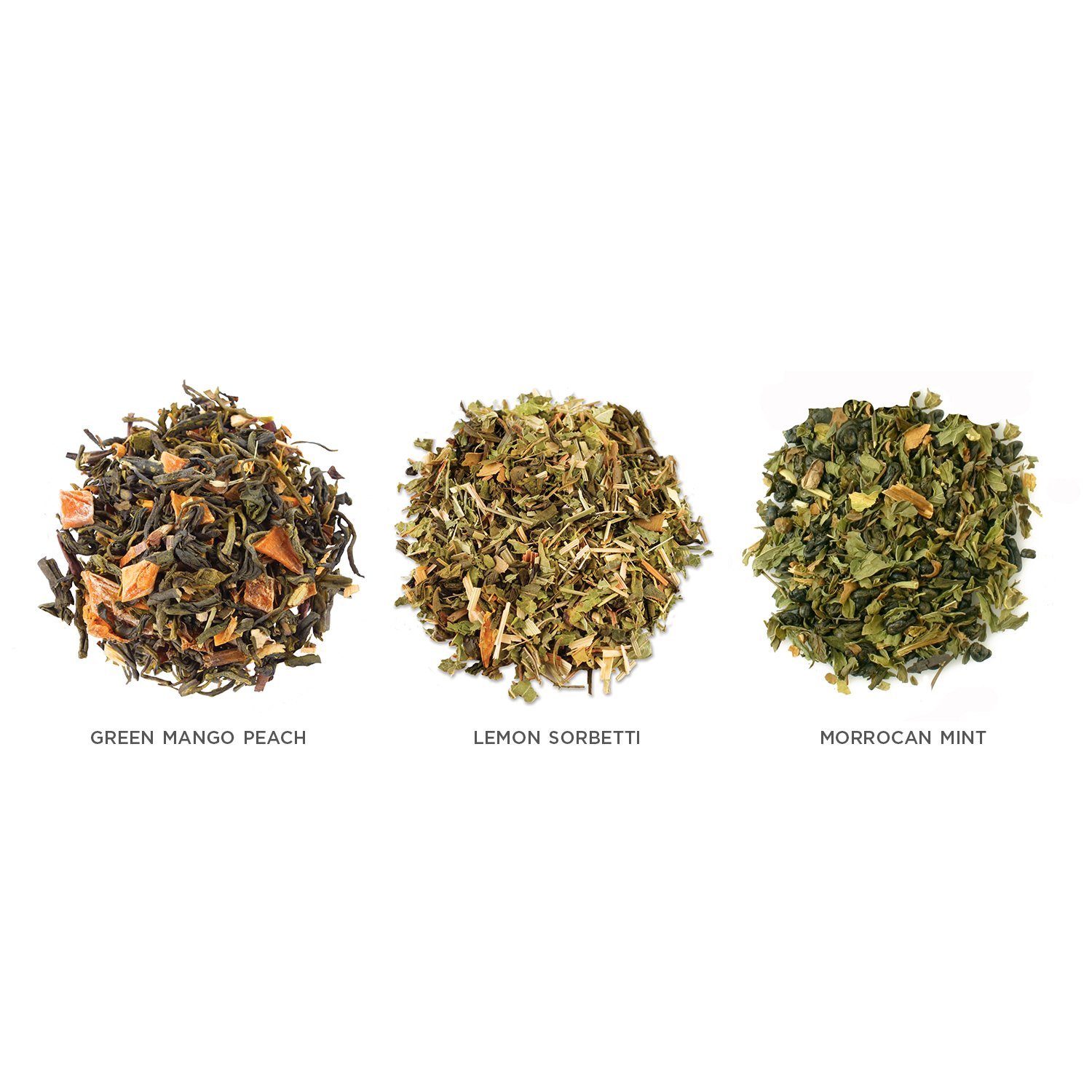 Tea Forte LOOSE LEAF TEA TRIO, 3 Small Tea Tins, Green Tea Sampler