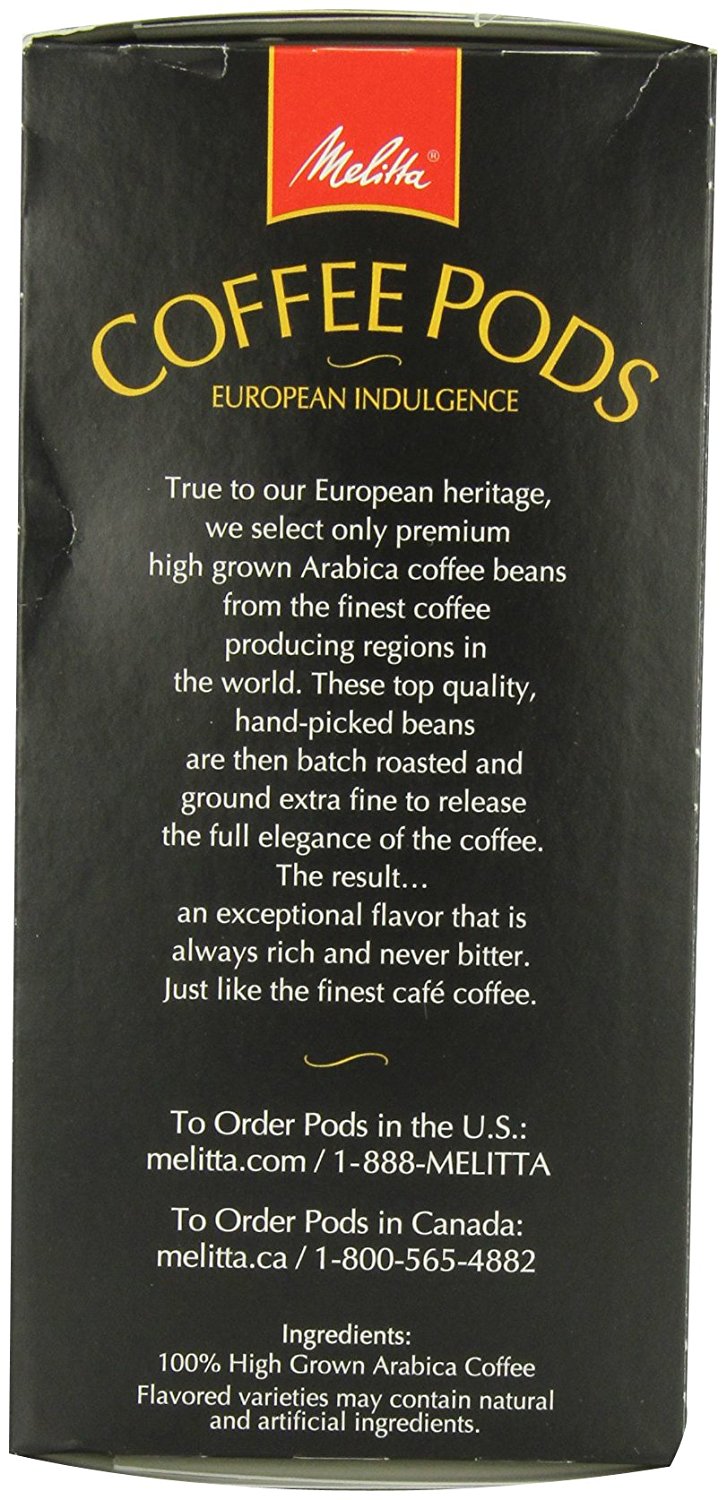 Melitta Coffee Pods, Buzzworthy, Dark Roast, 18Count (Pack of 4) N25