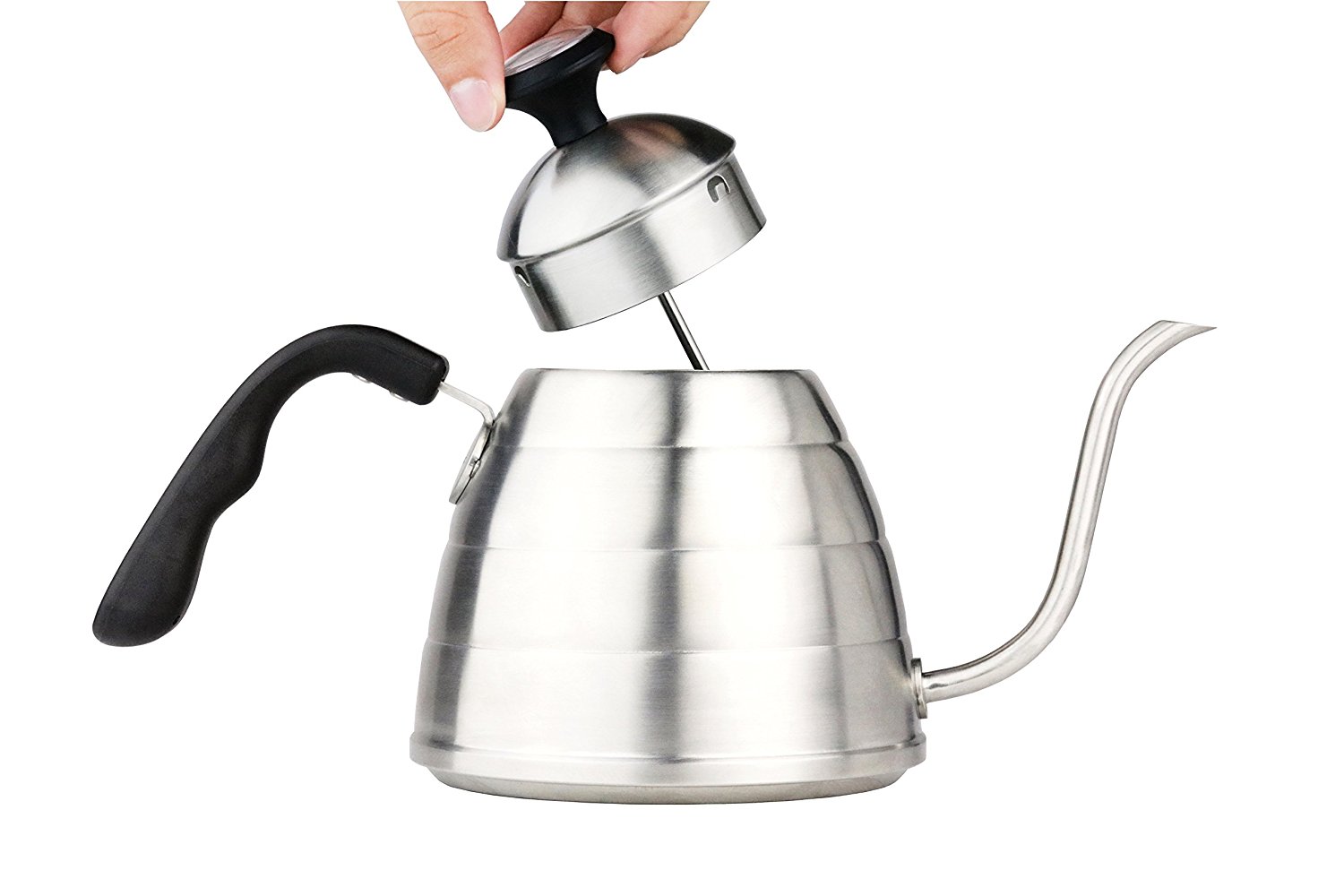 Chef's Medal 304 Stainless Steel Pour Over Coffee and Tea Kettle with