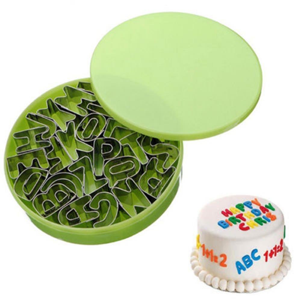 Cake & Cookie Cutters 26PCS AZ English Letters Stainless Steel Cake