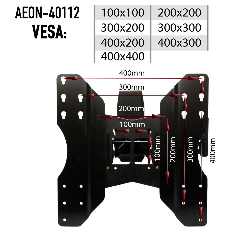 Aeon Stands and Mounts Full Motion Wall Mount with 29Inch Extension