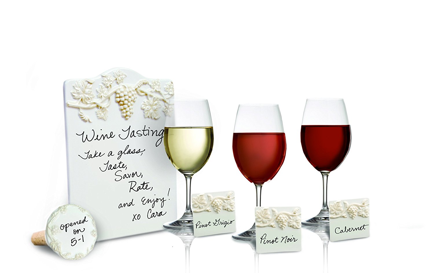 Place Tile Designs Set of 6 Vine Dryerase Ceramic Place Card N3 free