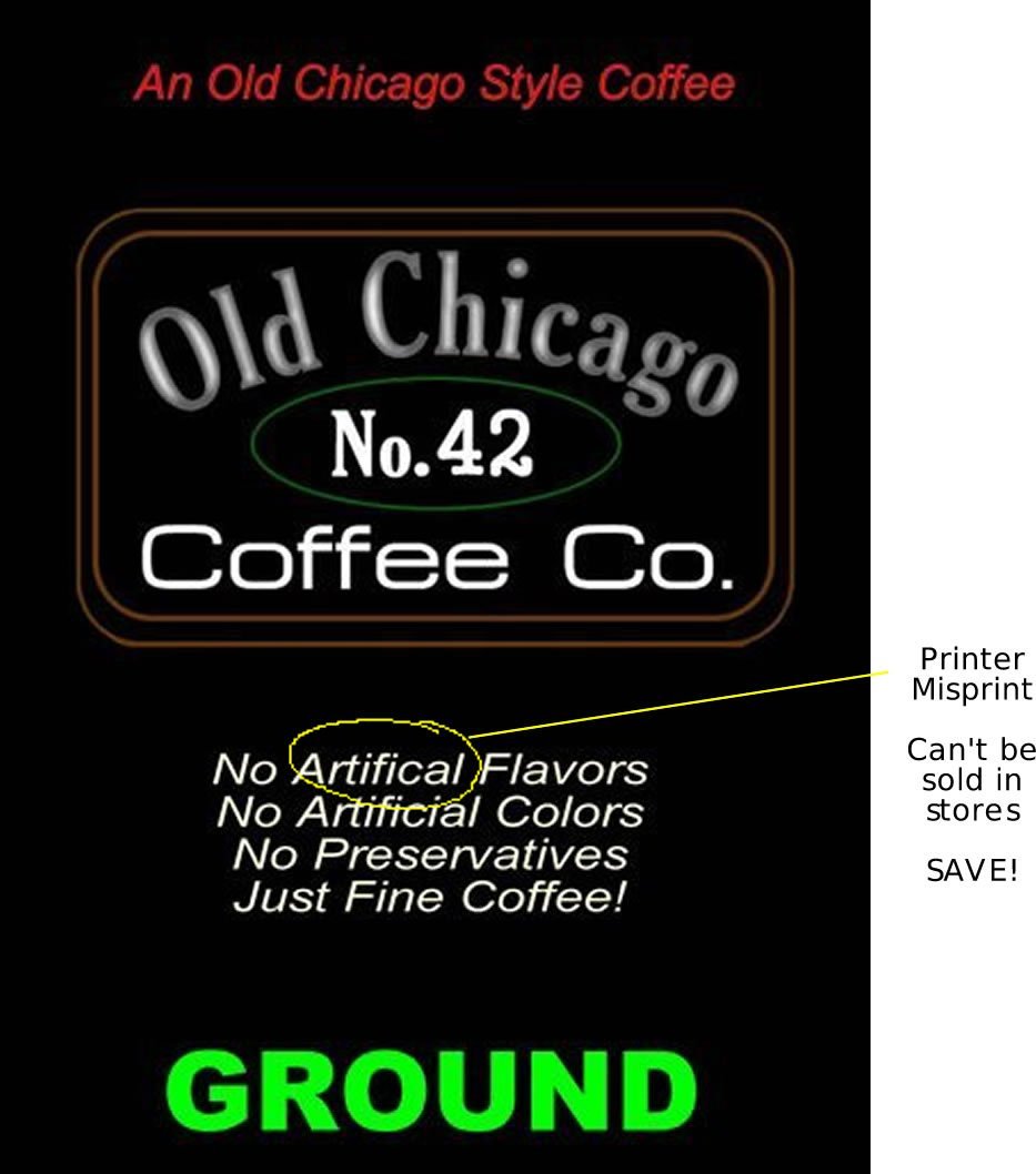 Bulk Lot of 3 Wholesale Discount Ground Coffee Bags (Caffeinated) N2