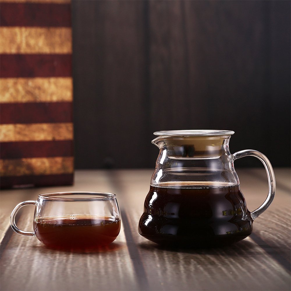 Lautechco Glass Coffee Pots / Creative Clouds Shapes Kettle Coffee