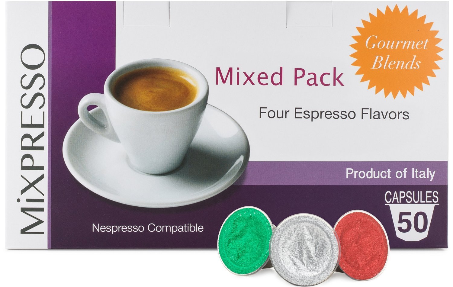 Coffee Pods (Nespresso Compatible) Decaf From Italy By Mixpresso