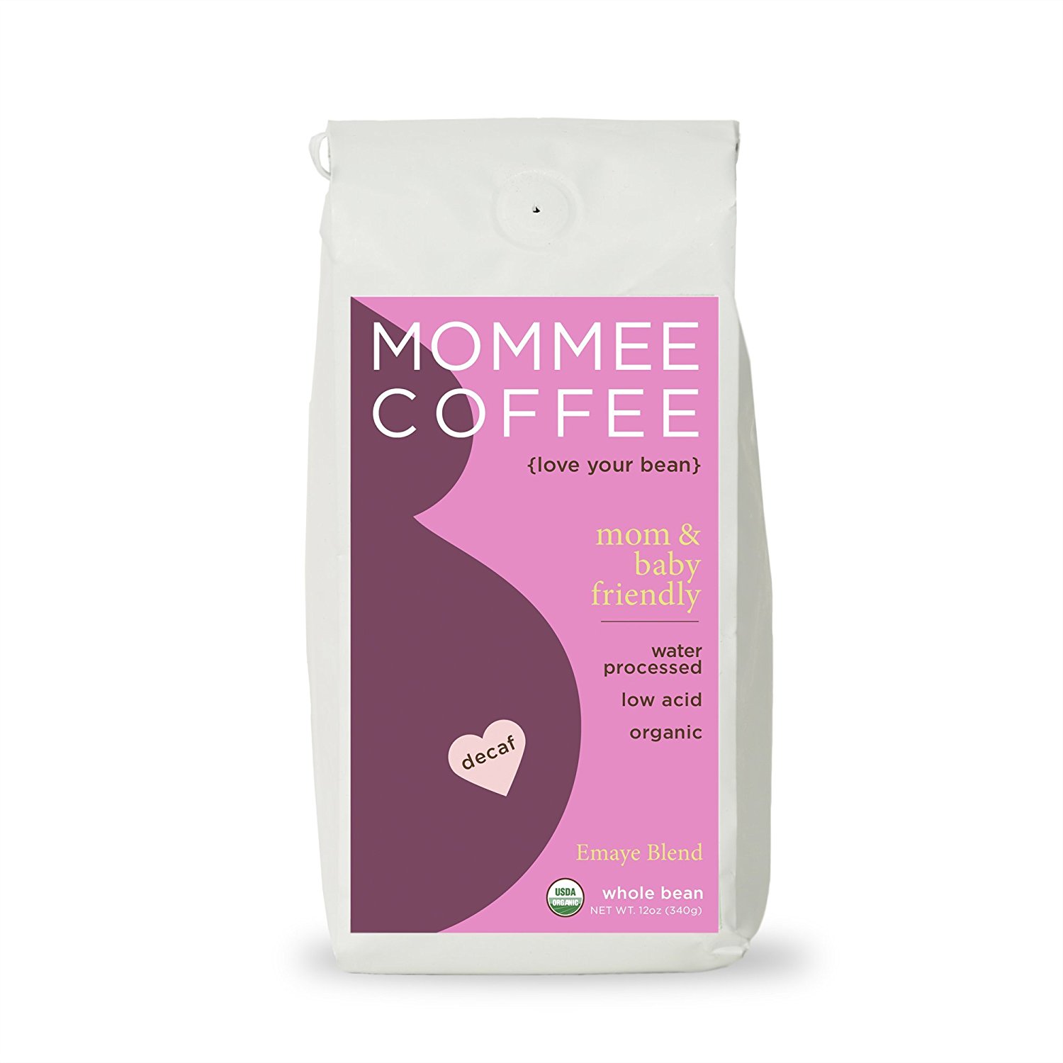 Mommee Coffee Decaf, Organic Coffee Low Acid, Fair Trade, Water