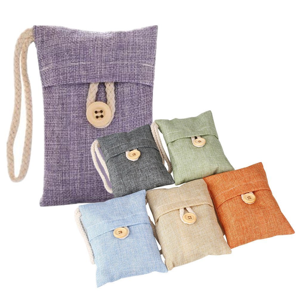 Soledi Natural Air Purifying Bamboo Charcoal Deodorizer Bag Portable