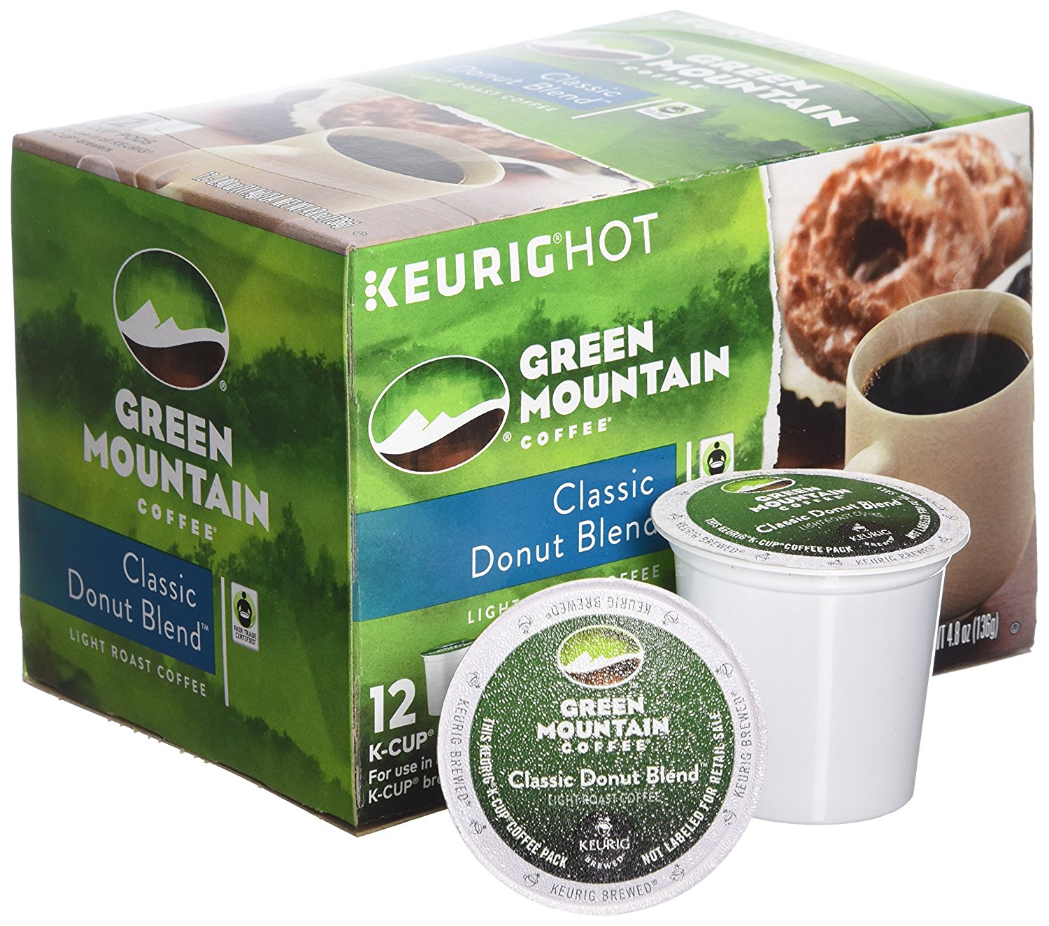 Green Mountain Coffee Breakfast Blend, Keurig KCups, 72 Count N176