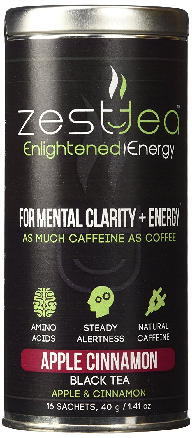 Energy Tea High Caffeine Apple Cinnamon Black Tea 150 Mg Of